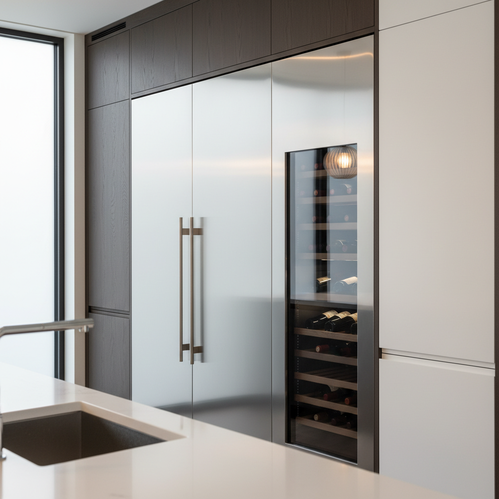 Premium kitchen appliances close-up