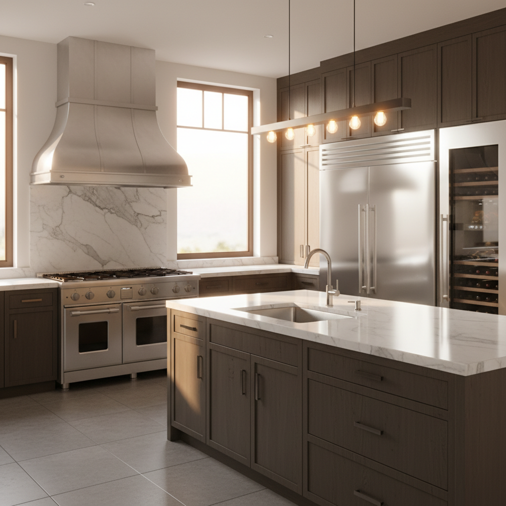 Luxury kitchen with premium appliances